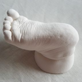 Unpainted baby foot cast