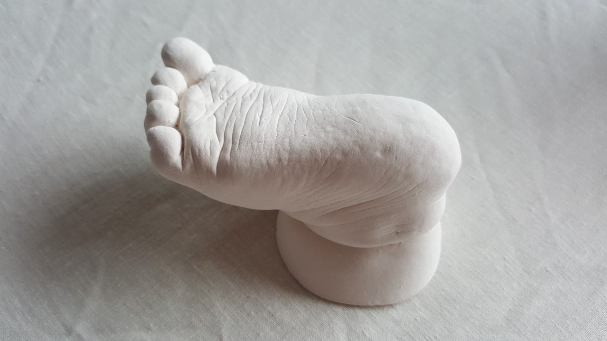 Plaster Statue Molding Kit Hand Holding Fingerprint Kids Baby Foot