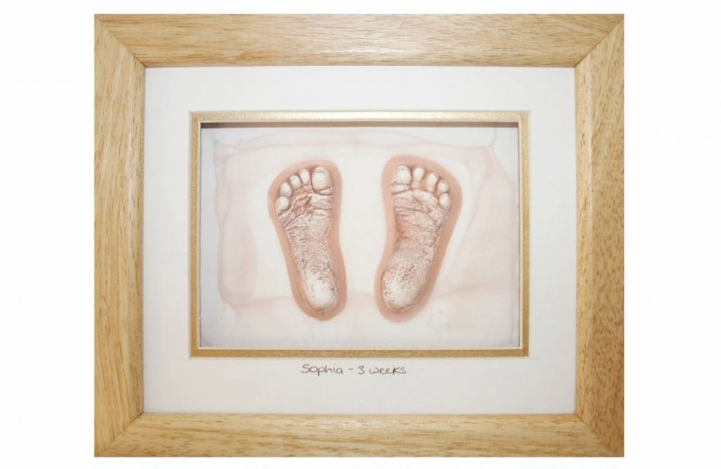 Framed baby impression print