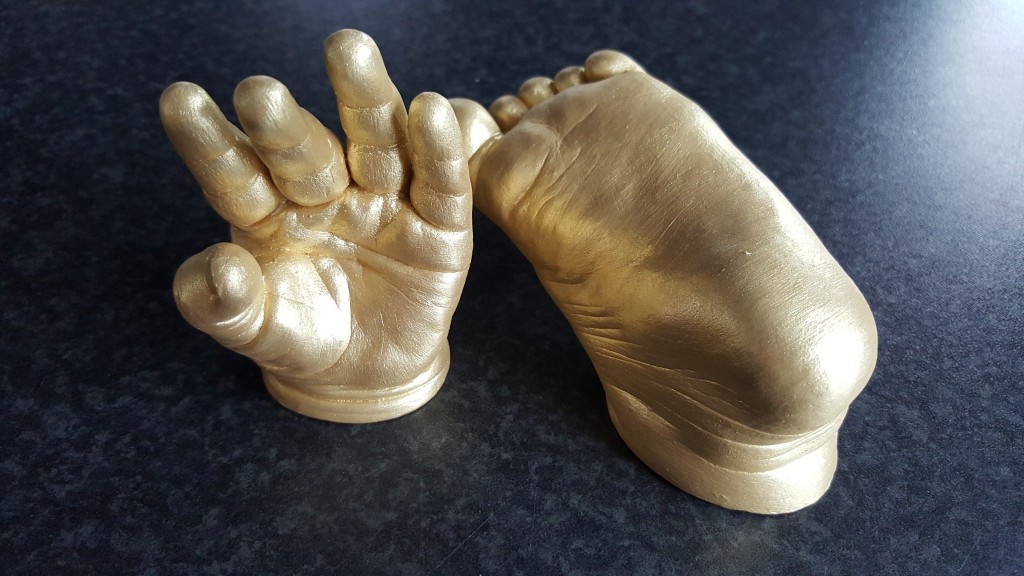 Foot & hand baby statue casts