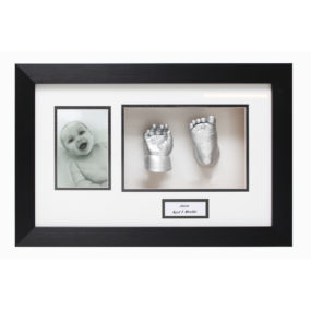 Framed Baby Cast - Single Hand and Foot (with Photo)