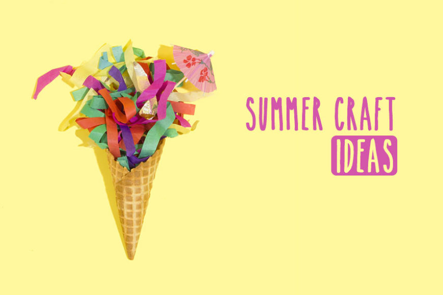 Summer Crafts for Kids: Watercolor Painting & Ice Cream Crafting - OOLY