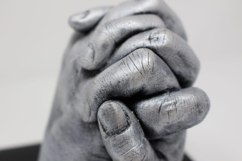 Couple Hand Holding 3D Cast