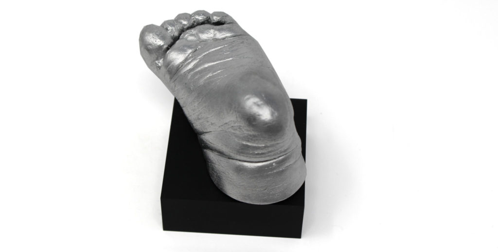 Chrome Painted Baby Foot 3D Cast