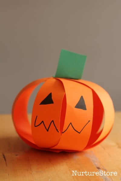 Halloween Crafts Paper Pumpkins