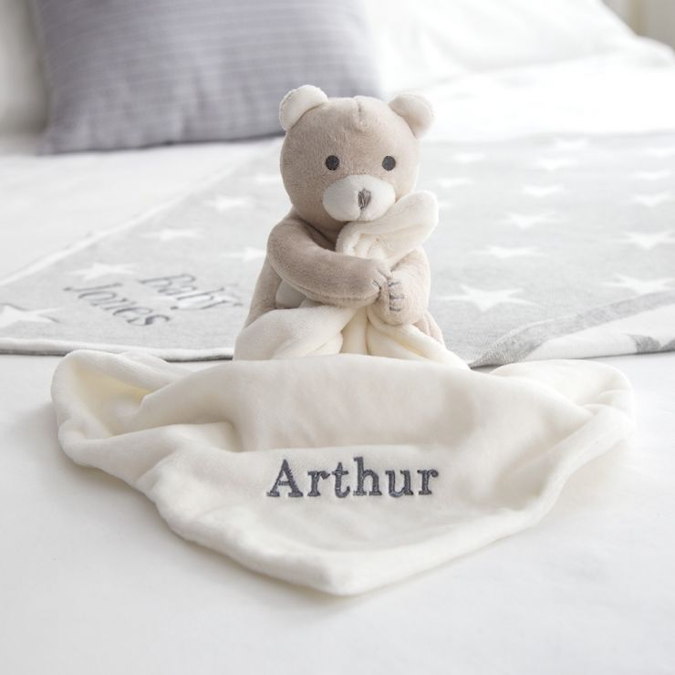 baby teddy bear comforter keepsake for christmas