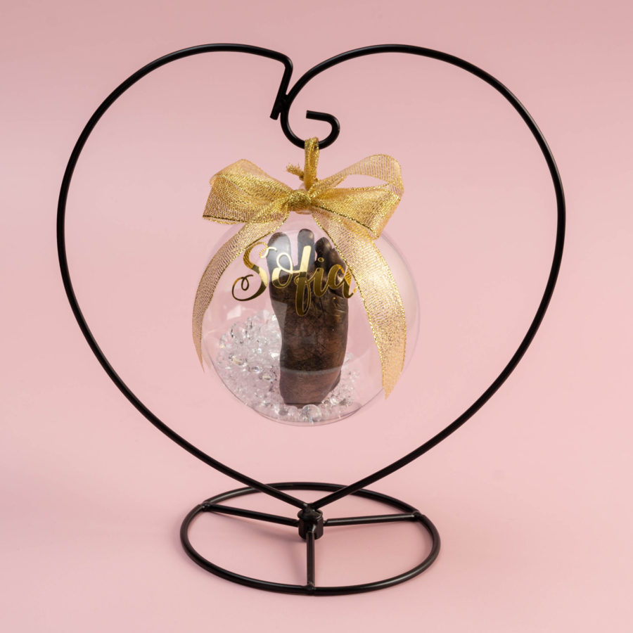 Crystal Bauble with Heart Stand - Sofia